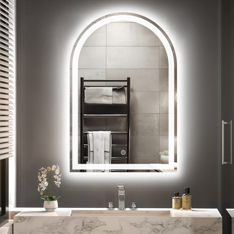 24 po x 36 po avec miroir de maquillage pour salle de bain à DEL