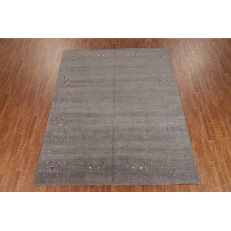 Tapis tribal gris Gabbeh