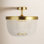 6 Light Crystal Semi Flush Mount