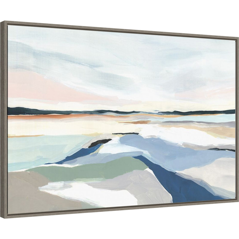 «Seaside Day I» par Isabelle Z, reproduction d'art sur toile encadrée