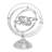 Adylin Aluminum Metal Compass Educational Globe-5137355