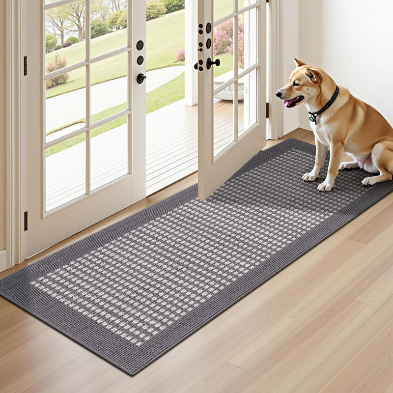 Area Rug, Gray, Runner 2' x 4'11"
