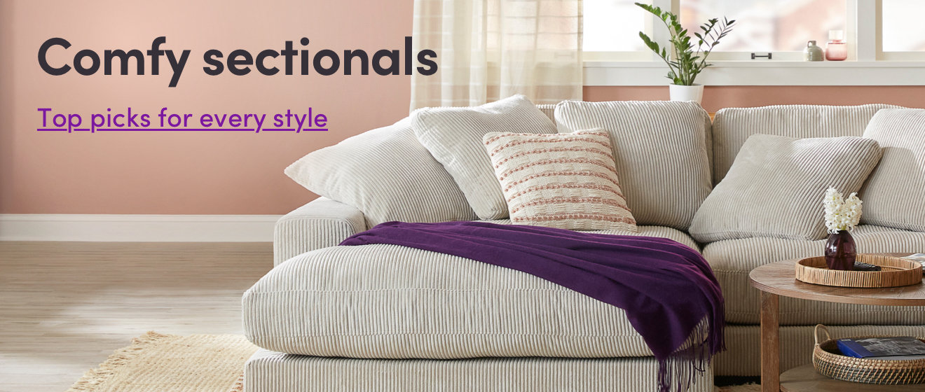 comfy sectionals. for every style