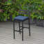 Tabouret de patio avec structure en aluminium thermolaqué et coussin amovible, collection Chelsea-106484837