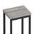 Modern Design Kitchen Dining Table, Pub Table, Long Dining Table Set With 3 Stools, Convenient Hanging Stool Design, Grey+Black-1553456054