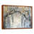 Toile avec cadre flottant brun
