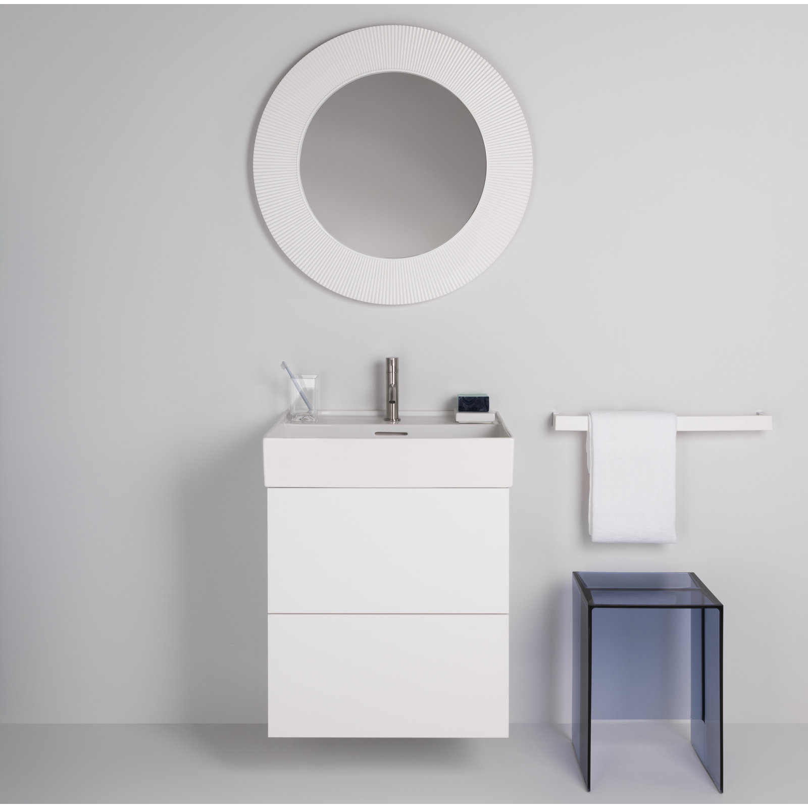 Max Beam End Table, Blue Sunset