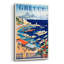 «Grèce Bay» par Vintage Posters, art mural en verre acrylique-152235967