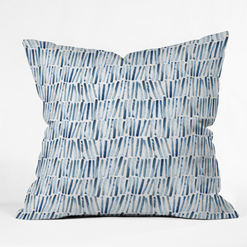 Coussin Dash and Ash Strokes and Waves, 18 po x 18 po