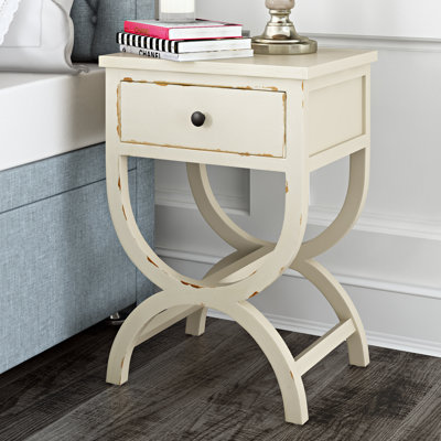 Cafar 116.13cm W Solid Wood Bedside Table