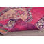 Tapis rétro, tapis de décoration intérieure, tapis de couloir 3,1 x 10,8 pi, tapis de luxe rose, tapis turcs, tapis de chambre à coucher