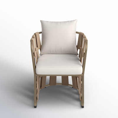 Venetta Premium All-Weather Wicker Outdoor Dining Armchair with Cushion
