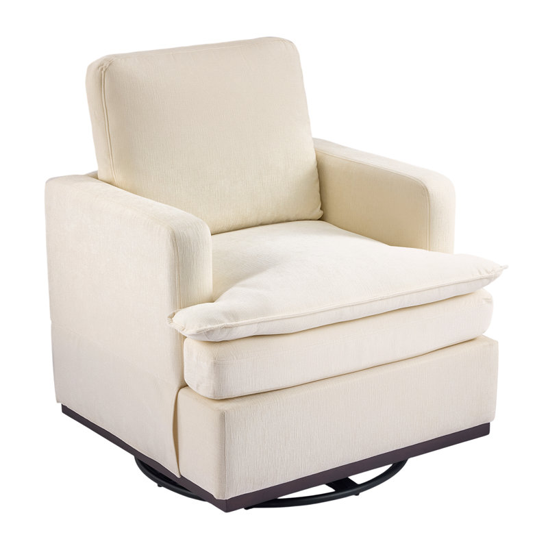 Fauteuil pivotant moderne Mid-Century, Beige