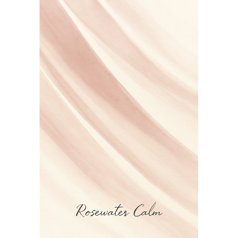 «Rosewater Calm - Blush», art mural sur toile abstraite, H 40 po x l 30 po