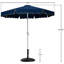 Ensemble de parasol en aluminium avec passepoil Amalfi-1682842768-1682842770