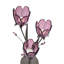 44.4Cm Glass Metal Tabletop Votive Holder