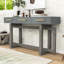 Console en bois avec trois tiroirs-478295471