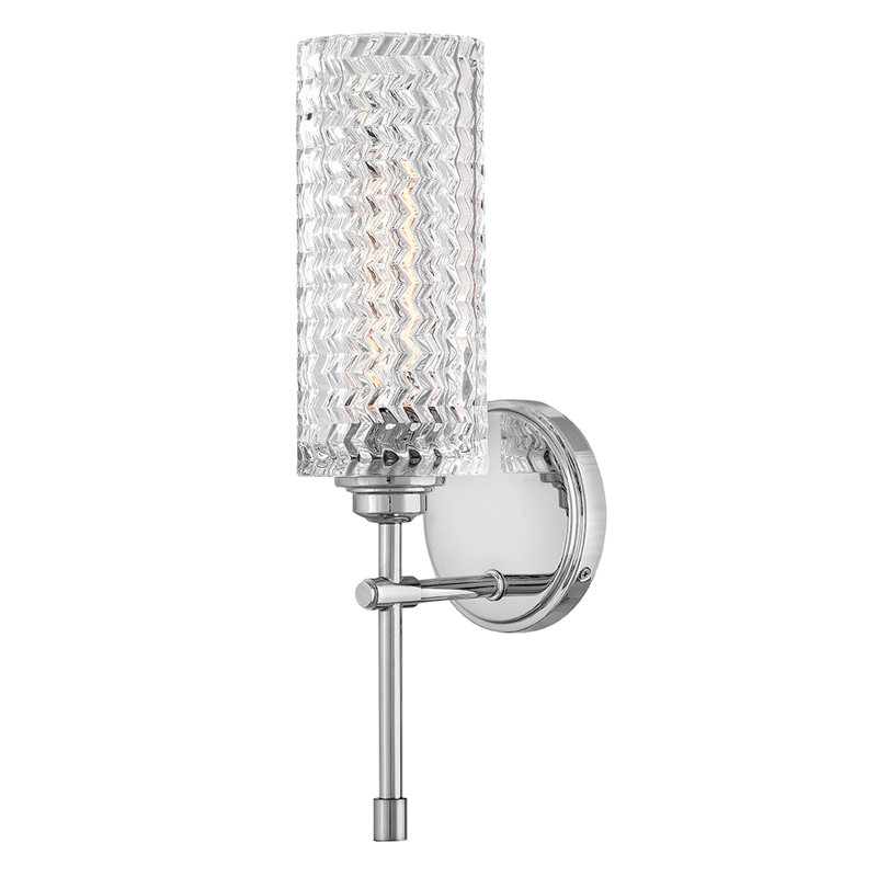 Hinkley Elle Medium Single Light Sconce, Chrome