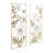 Metal Floral Home Wall Decor with Gold Frame