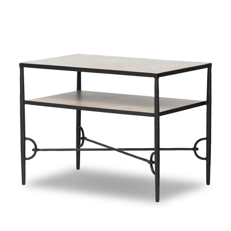 Table de chevet en métal 32 po