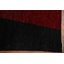 Tapis géométrique marron / gris / noir en laine noué à la main 6 pi 6 po x 9 pi 5 po Geometric