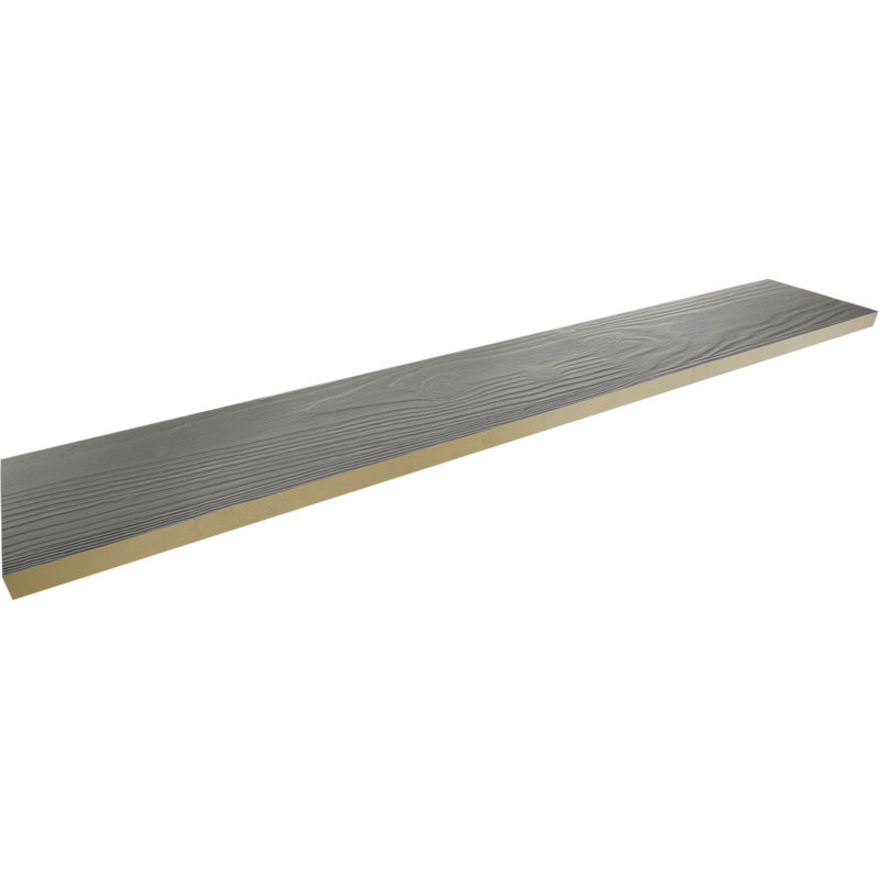 Planche de poutre en faux bois Endurathane sablé, Coquillage, H 8 po x l 96 po x P 1 po
