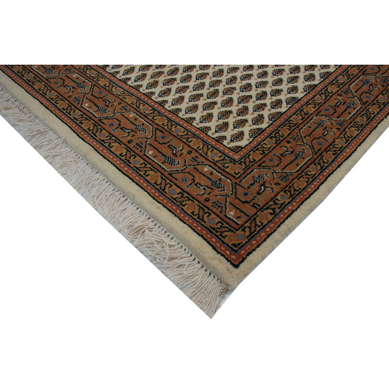 Indo Hand Woven Cotton and Wool Oriental Area Rug