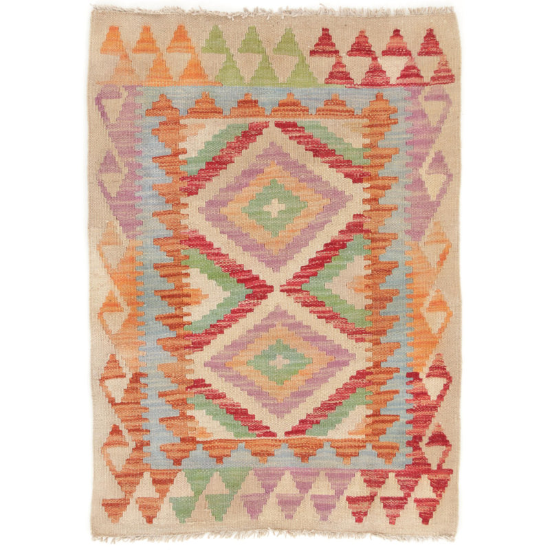 Geometric Hand Woven 60cm X 90cm Area Rug