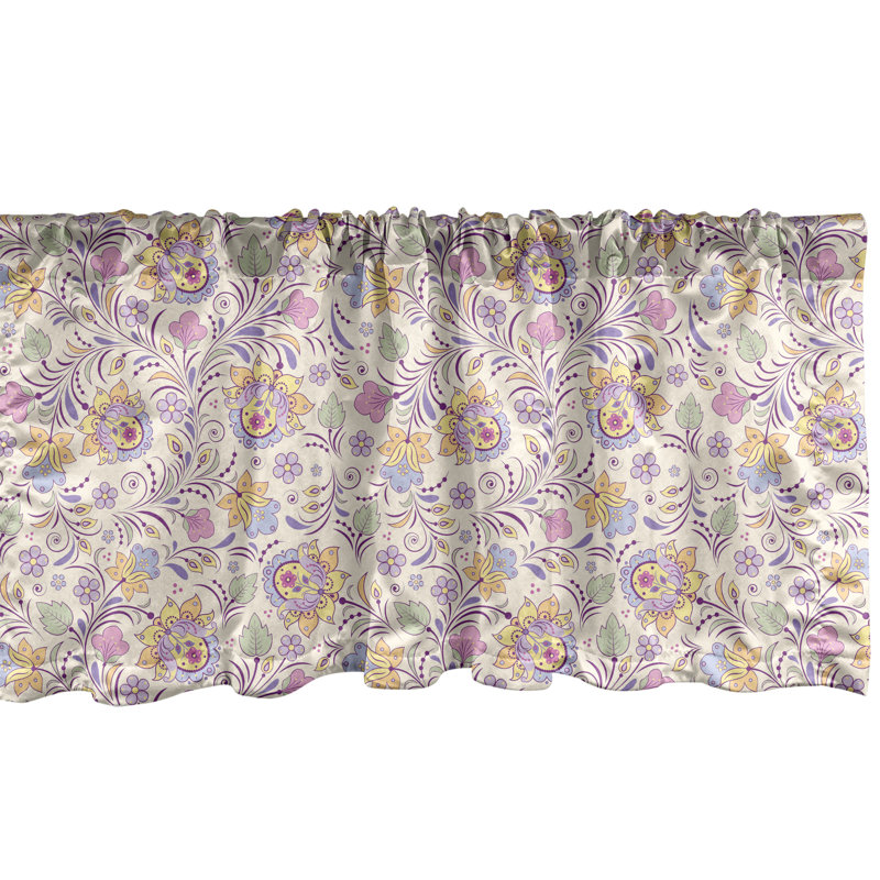 Multicolore Ambance, jardin, cantonnière de jardin, lot de 2, L 54 po x L 12 po