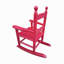 Chaise à bascule rose pour enfants - Pour l'intérieur ou l'extérieur - Convient aux enfants - Durable