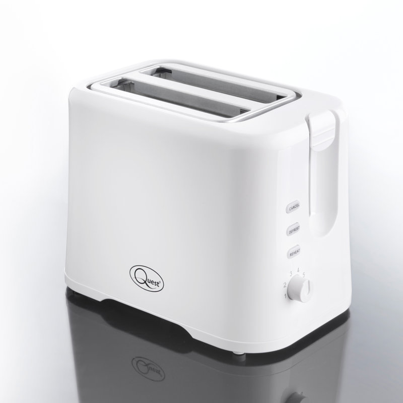 2 Slice Toaster, White