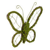 Vickerman 13"H Butterfly Outline Wreath. Made of natural twigs. Measures 13" tall by 15" wide. It is the perfect base for your seasonal front-door decor.