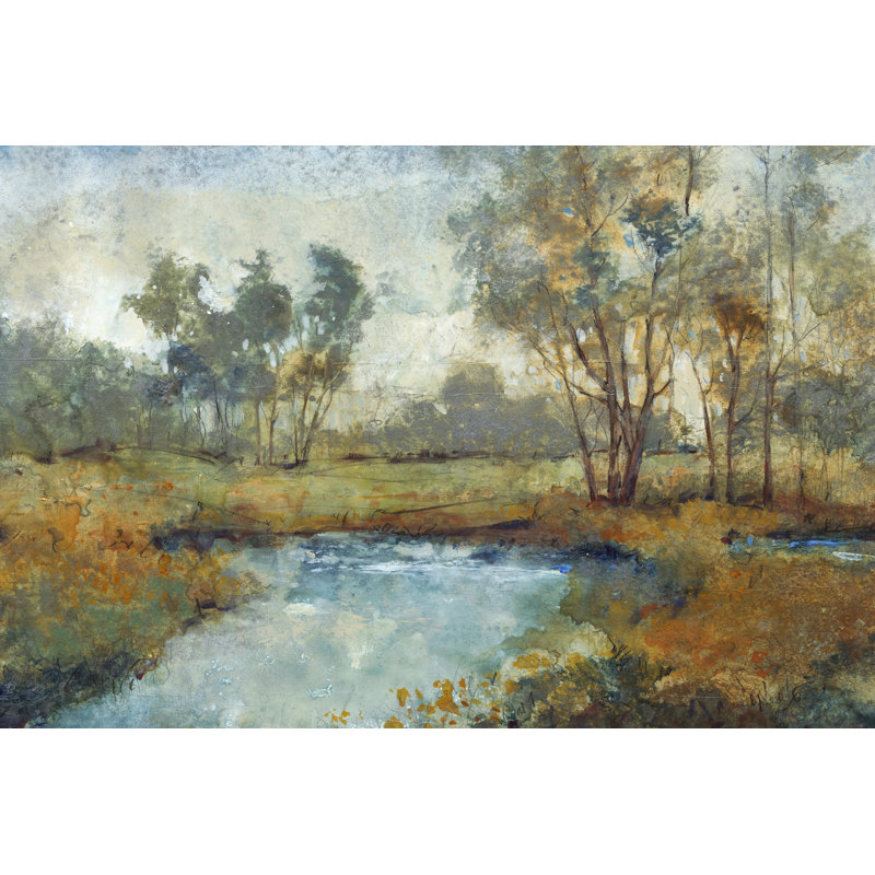 " Ethereal Light II " by Timothy O' Toole, 24" H x 36" W, Walnut Floater Framed, Walnut