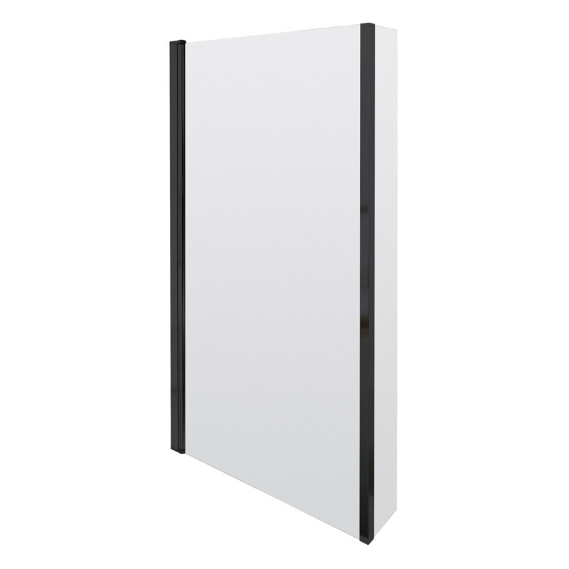 Pacific 808mm W x 1400mm H Pivot Semi-Frameless Bath Screen with Clear Glass