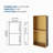 Stainless Steel Shower Niche Double Shelf-444784158