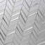Kasol 11x13 Chevron Polished Mirrorerd Glass Mosaic Tile-822362133