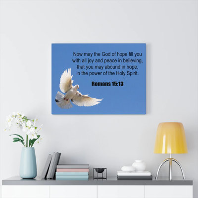 God Of Hope Romans 15:13 - Wrapped Canvas Print