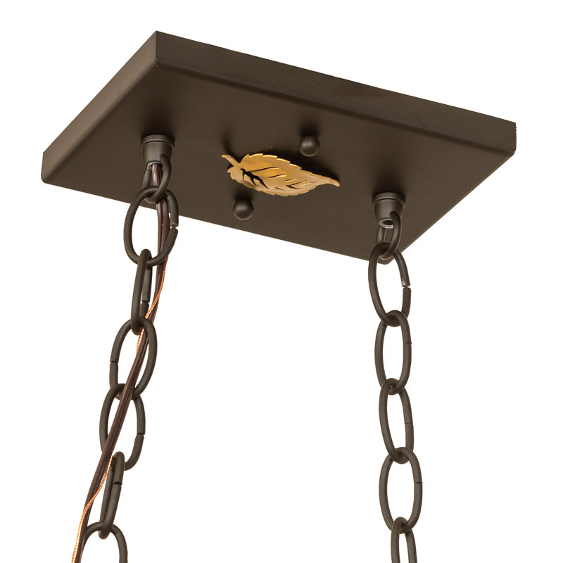 Jacklyn 6 - Light Pendant, Amber, Oil Rubbed Bronze
