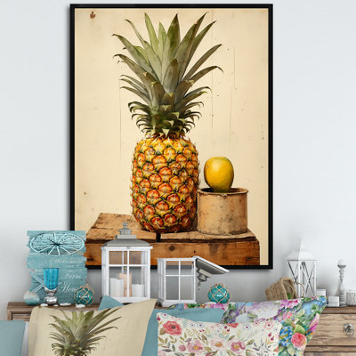 Green And Yellow Pineapple Delight - Pineapples Wall Art