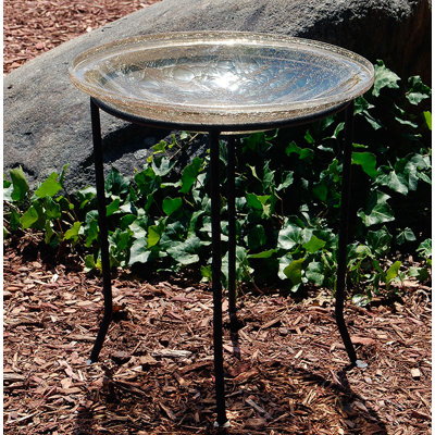 Drumnasole Iron Pedestal Birdbath