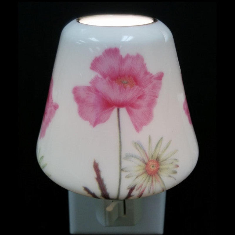 Pink Flower And Daisy Night Light
