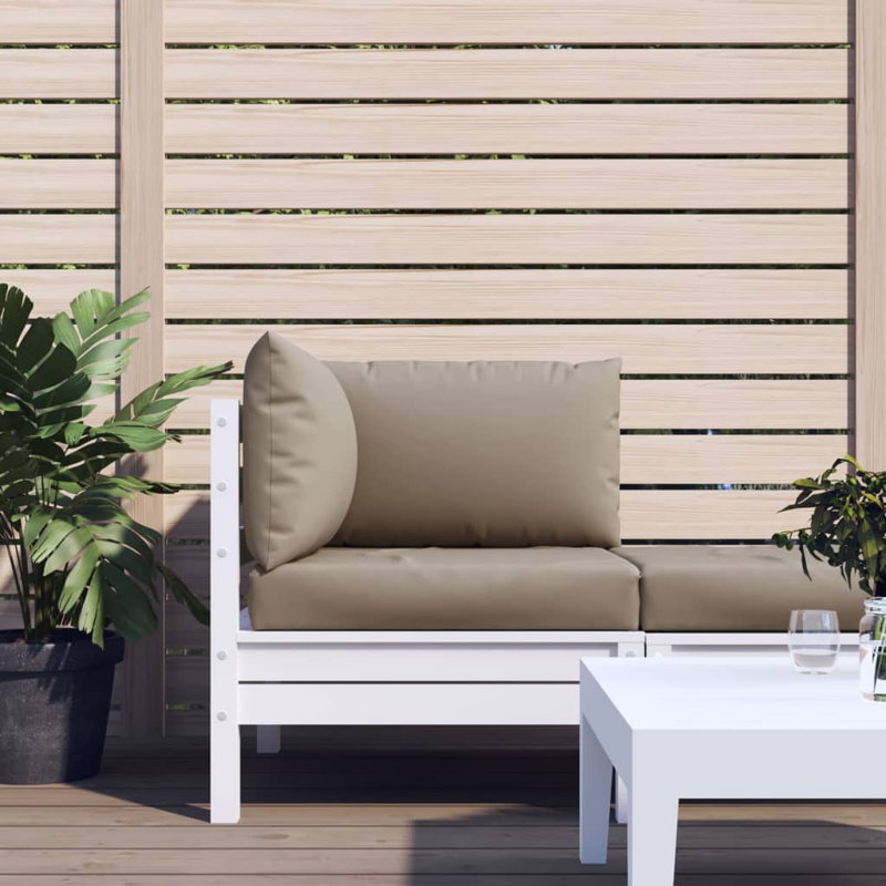 Pallet Cushion Taupe Oxford Fabric 100 Percent Polyester Outdoor Seating Pad, Taupe