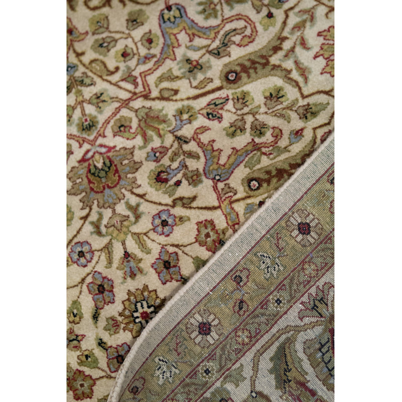 Wool Oriental Area Rug in Ivory