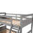 Gray Twin Over Full Bunk Bed For Long-term Satisfaction Bunk: Space And Practical