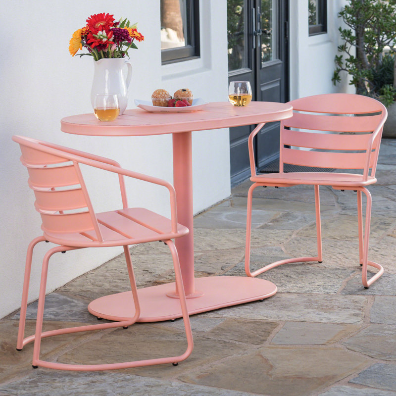 Élégant mobilier de jardin bistro en fer forgé - Chaises d'extérieur pour terrasse