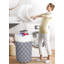 Panier à linge en tissu avec poignées
