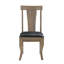 Genuine Leather Upholstered Side Chair