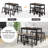 Alania 4 - Person Four Leg Base Dining Set