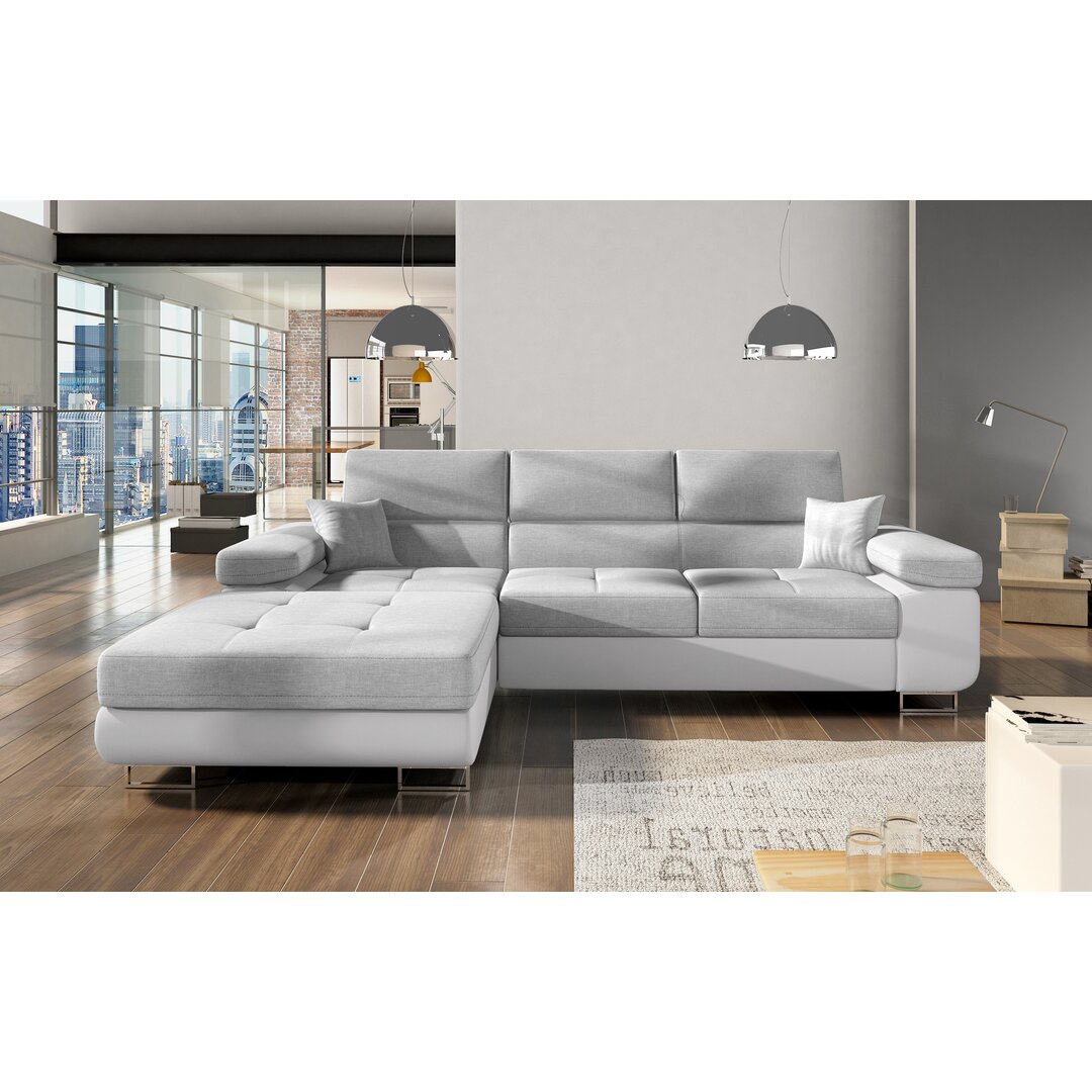 Ecksofa Gautreaux mit Bettfunktion