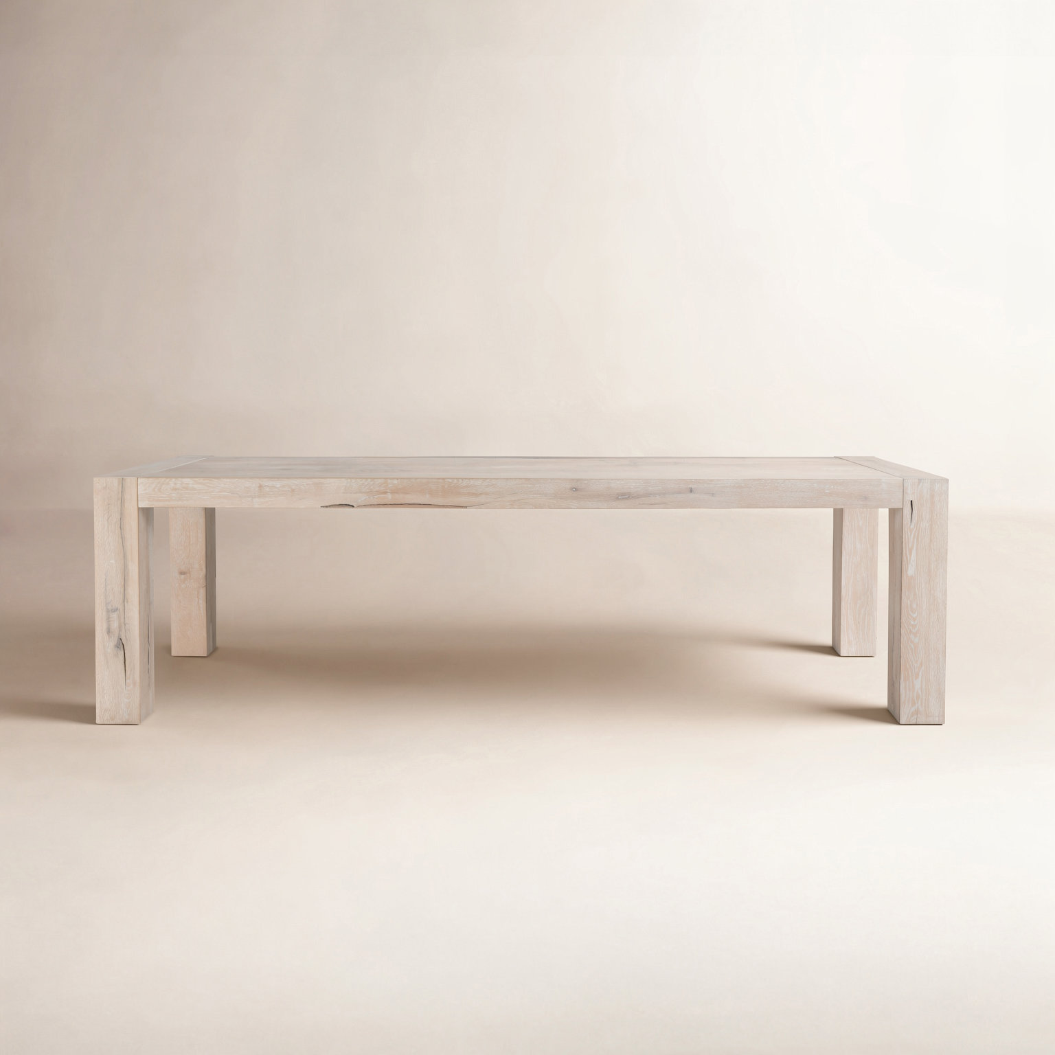 Elise 89" Dining Table, Aged White